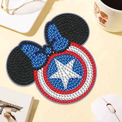 DIY Diamond Painting Coasters Mickey Kit Cartoon Coasters for Adults Kids