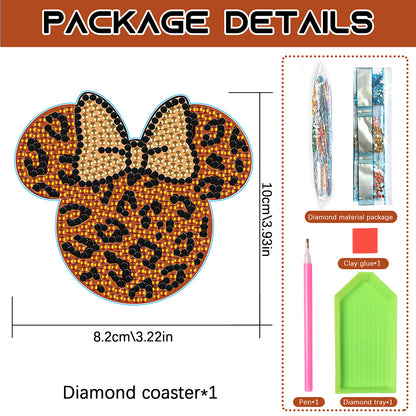 DIY Diamond Painting Coasters Mickey Kit Cartoon Coasters for Adults Kids