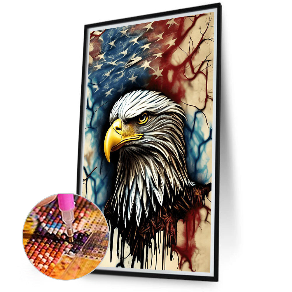 American Eagle - Full Round Drill Diamond Painting 40*70CM