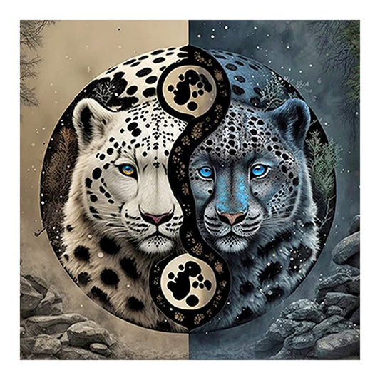 Leopard Tai Chi Yin Yang - Full Square Drill Diamond Painting 50*50CM