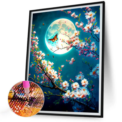 Moon Butterfly - Full Round Drill Diamond Painting 30*40CM