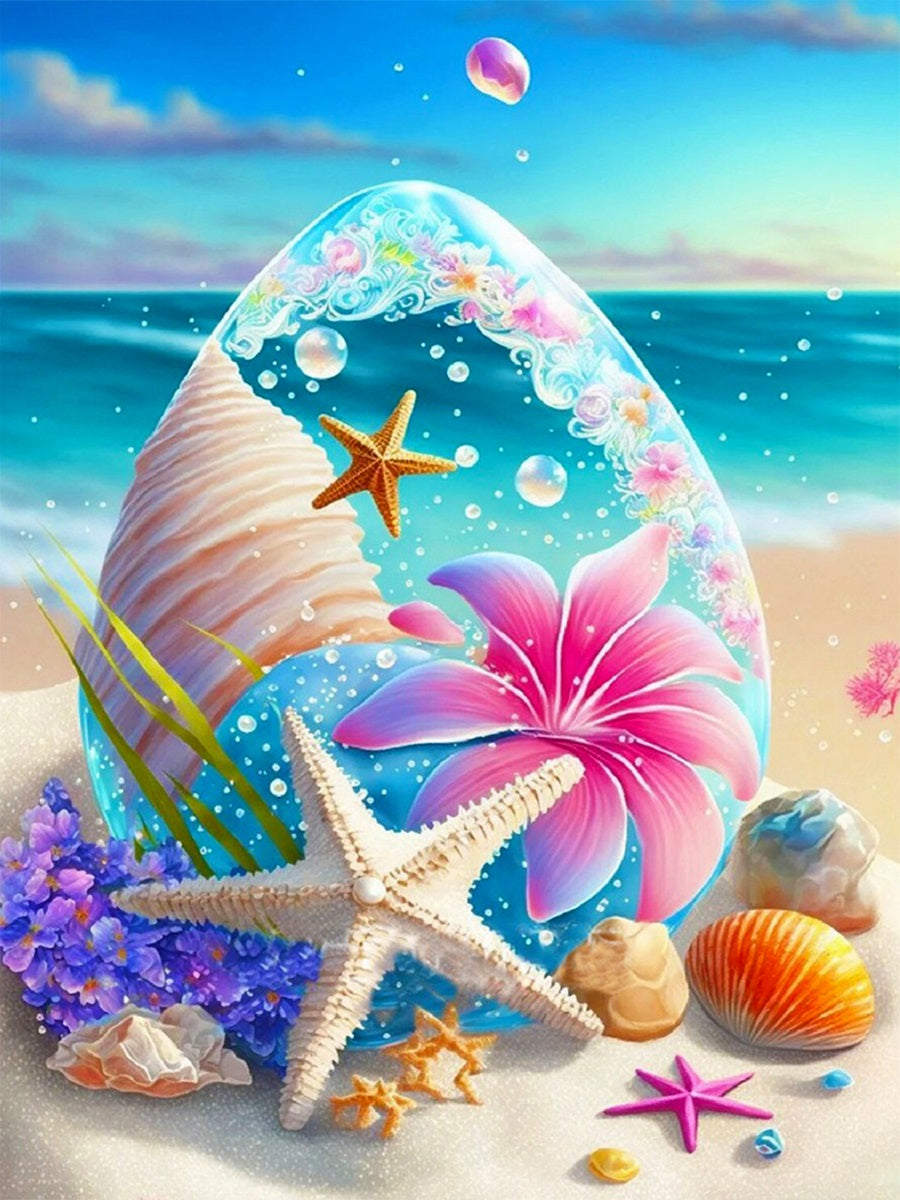 Beach Starfish - Full Square Drill Diamond Painting 30*40CM