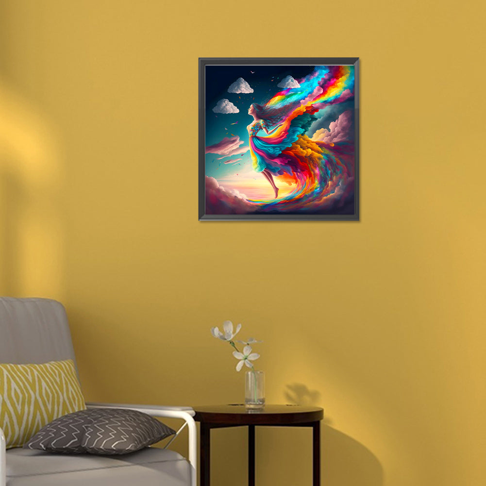 Dream Rainbow World - Full Round Drill Diamond Painting 30*30CM