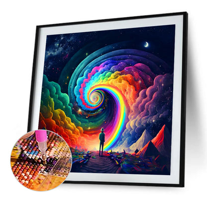 Dream Rainbow World - Full Round Drill Diamond Painting 30*30CM