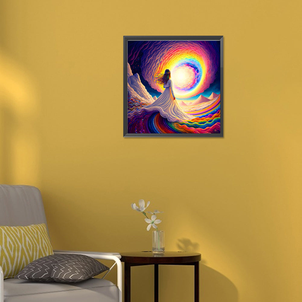 Dream Rainbow World - Full Round Drill Diamond Painting 30*30CM