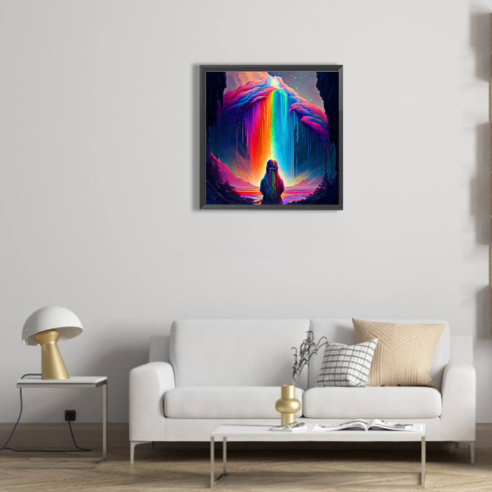 Dream Rainbow World - Full Round Drill Diamond Painting 30*30CM