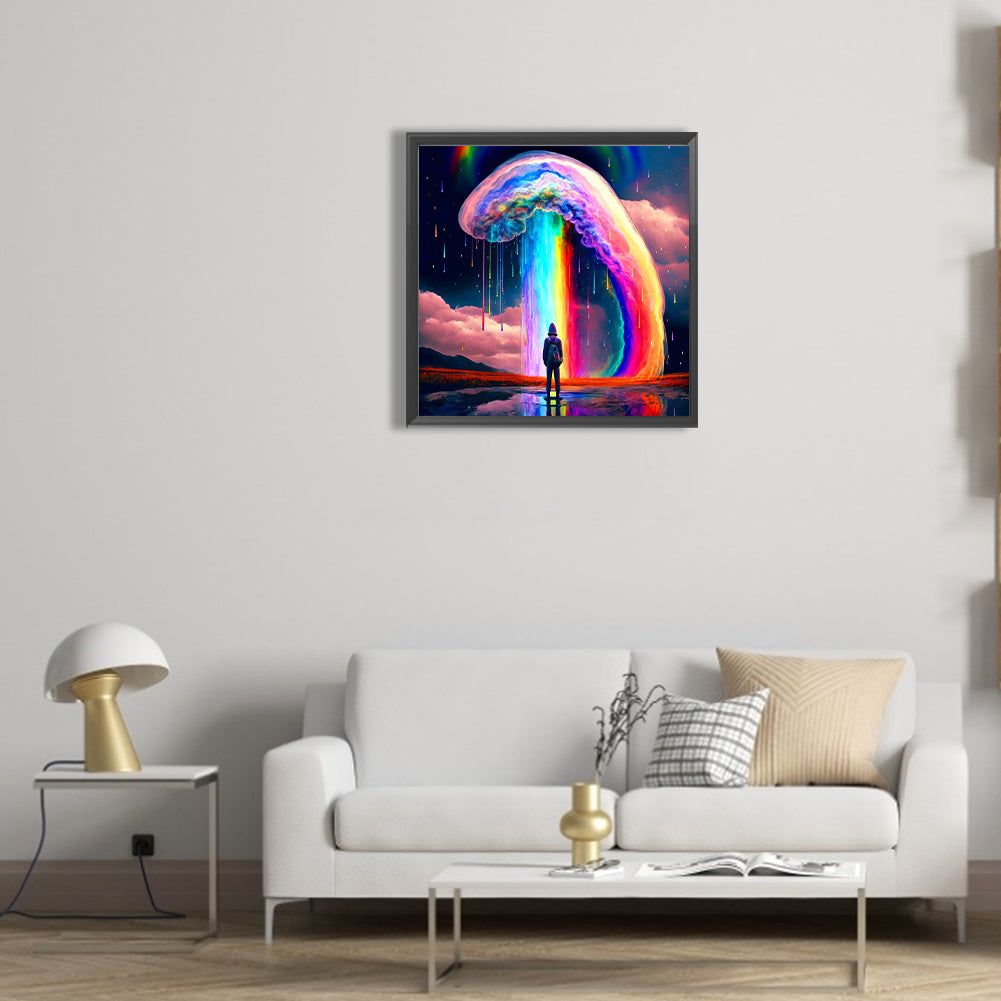 Dream Rainbow World - Full Round Drill Diamond Painting 30*30CM