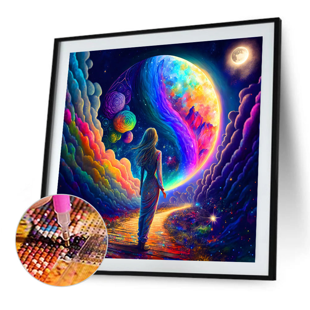 Dream Rainbow World - Full Round Drill Diamond Painting 30*30CM