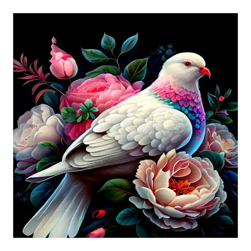 Pigeons And Birds - Full Round Drill Diamond Painting 30*30CM