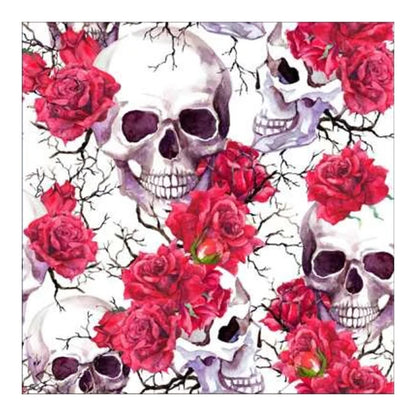 Rose Skull - Full Round Drill Diamond Painting 30*30CM