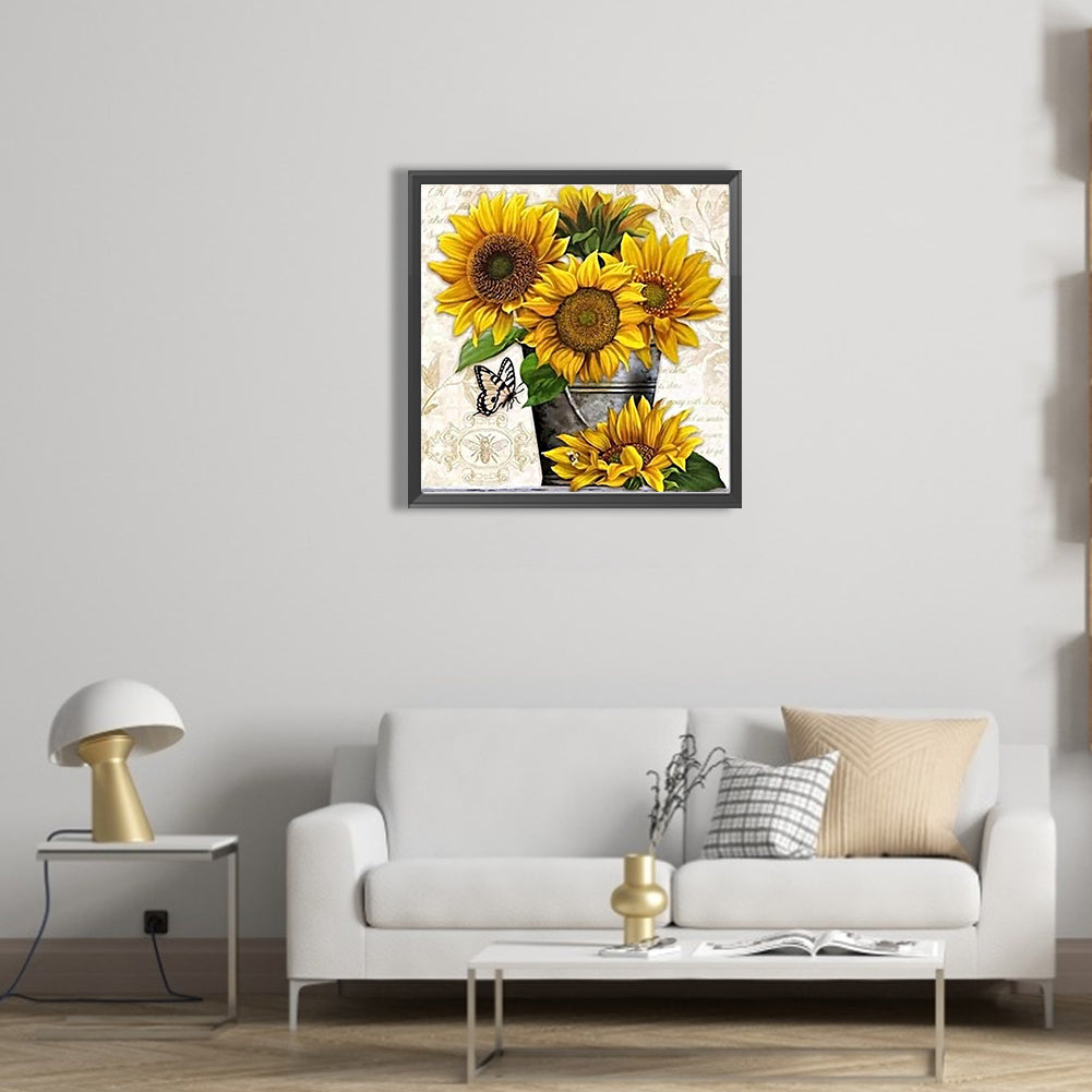 Sunflower - Full Square Drill Diamond Painting 50*50CM