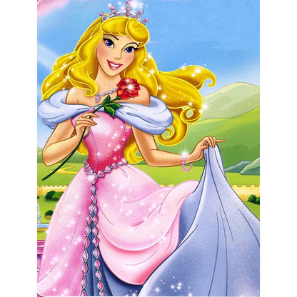 Princess Aurora And Roses - Full Round Drill Diamond Painting 30*40CM