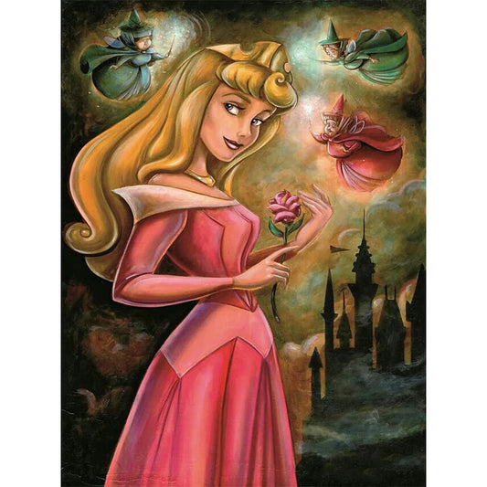 Princess Aurora And The Magic Elf - Full Round Drill Diamond Painting 30*40CM