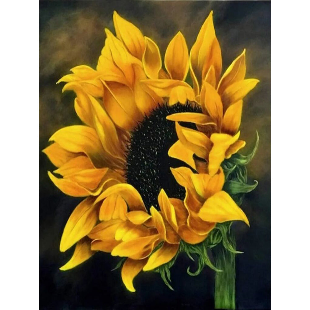 Sunflower - Full Round Drill Diamond Painting 30*40CM