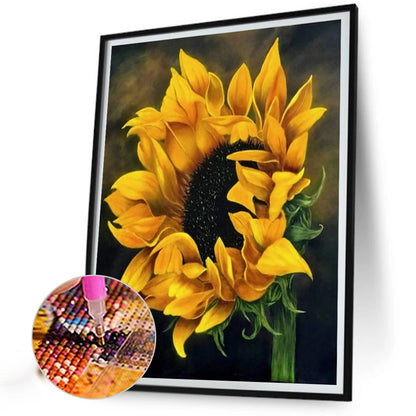 Sunflower - Full Round Drill Diamond Painting 30*40CM