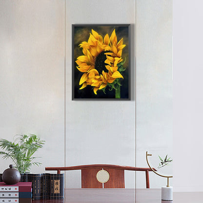 Sunflower - Full Round Drill Diamond Painting 30*40CM