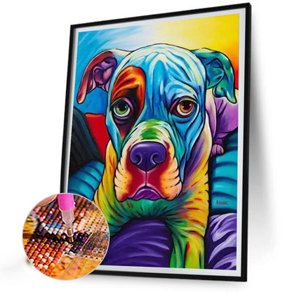 Art Color Dog - Full Round Drill Diamond Painting 30*40CM
