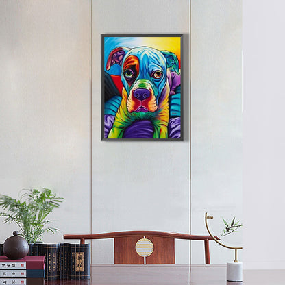 Art Color Dog - Full Round Drill Diamond Painting 30*40CM