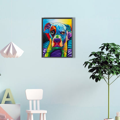 Art Color Dog - Full Round Drill Diamond Painting 30*40CM