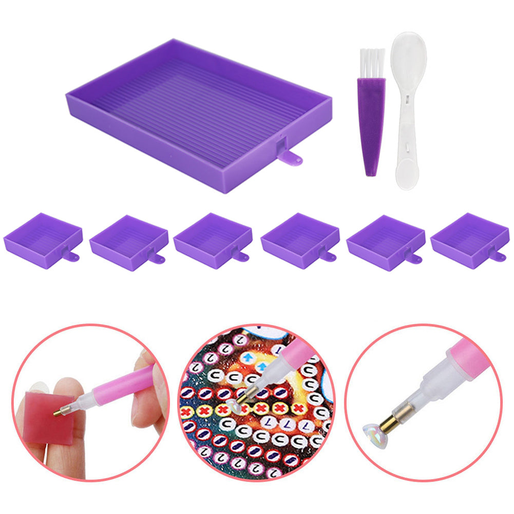 Diamond Embroidery Large Tray Silica Gel Rhinestone Capacity Plate DIY Big Tools