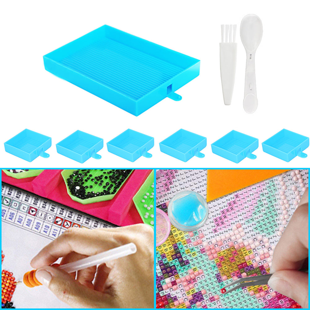 Diamond Embroidery Large Tray Silica Gel Rhinestone Capacity Plate DIY Big Tools