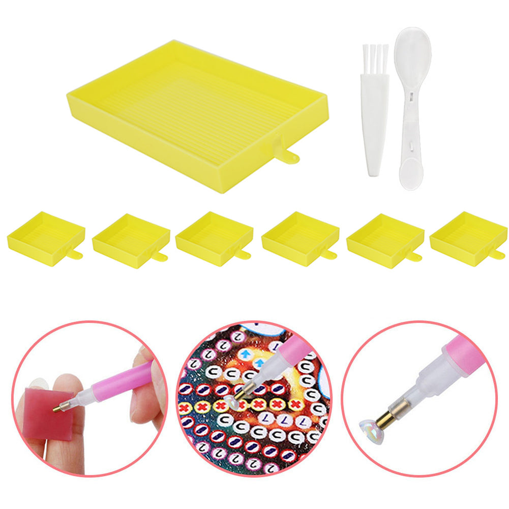 Diamond Embroidery Large Tray Silica Gel Rhinestone Capacity Plate DIY Big Tools