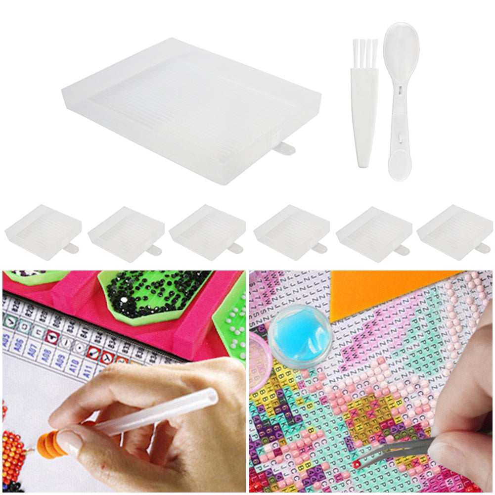 Diamond Embroidery Large Tray Silica Gel Rhinestone Capacity Plate DIY Big Tools