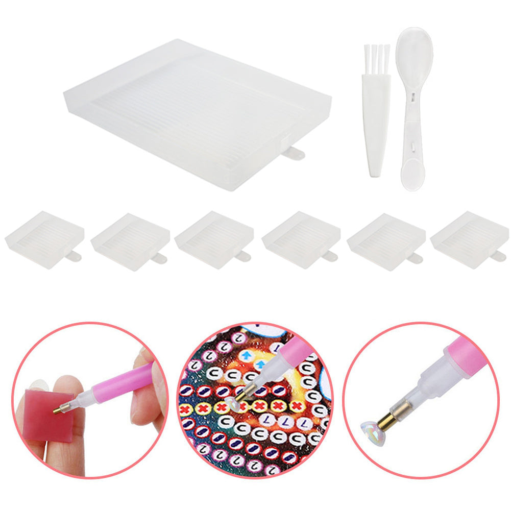 Diamond Embroidery Large Tray Silica Gel Rhinestone Capacity Plate DIY Big Tools