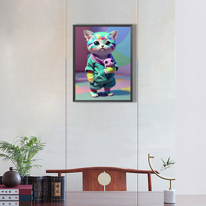 The Cat - Full Round Drill Diamond Painting 30*40CM