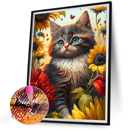 The Cat - Full Round Drill Diamond Painting 30*40CM