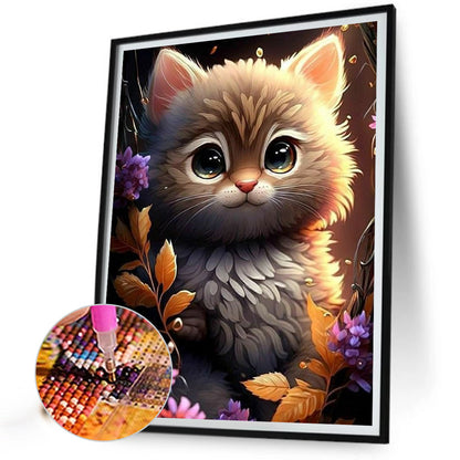 The Cat - Full Round Drill Diamond Painting 30*40CM