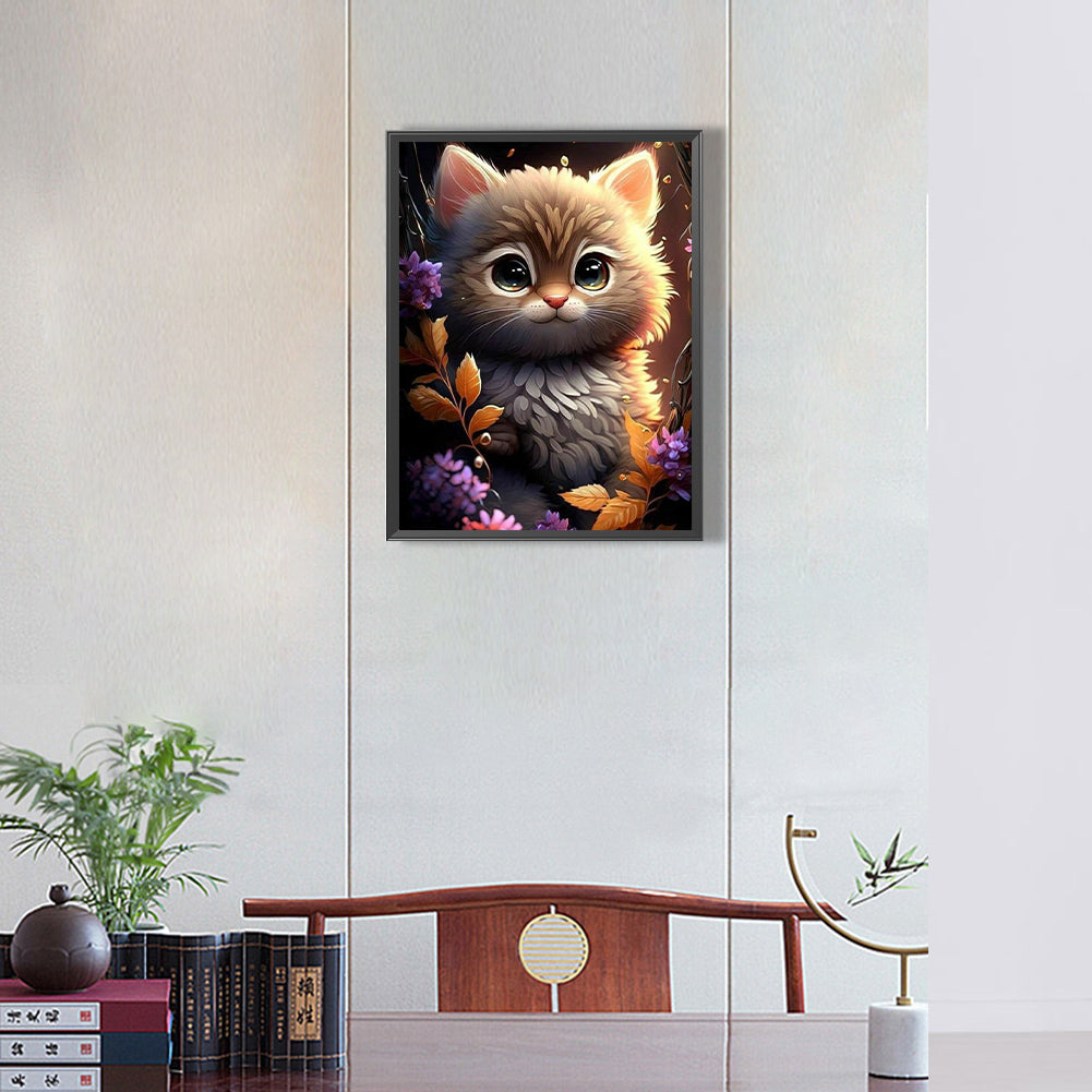 The Cat - Full Round Drill Diamond Painting 30*40CM