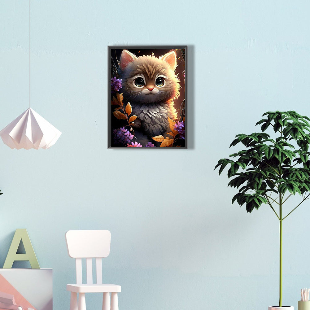 The Cat - Full Round Drill Diamond Painting 30*40CM