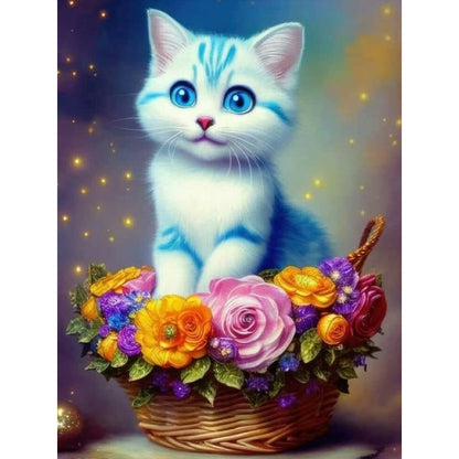 The Cat - Full Round Drill Diamond Painting 30*40CM