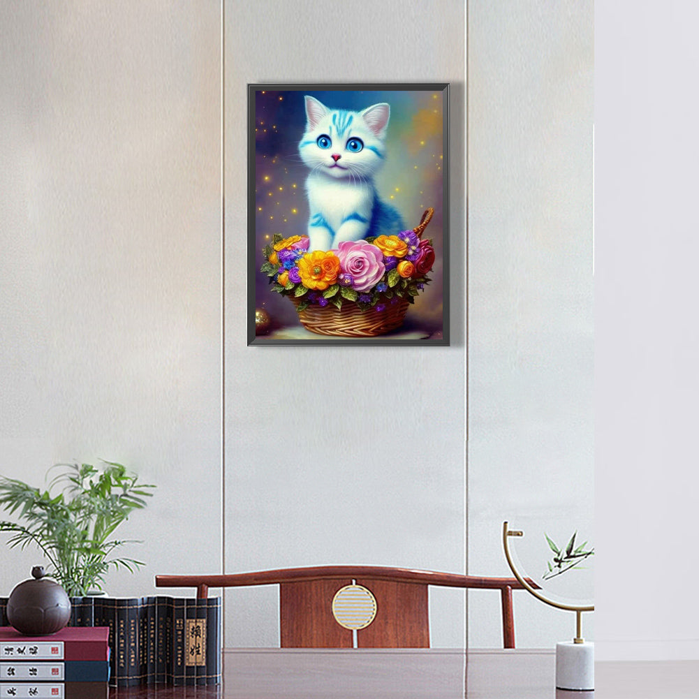 The Cat - Full Round Drill Diamond Painting 30*40CM