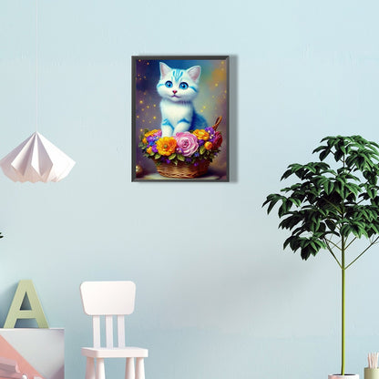 The Cat - Full Round Drill Diamond Painting 30*40CM