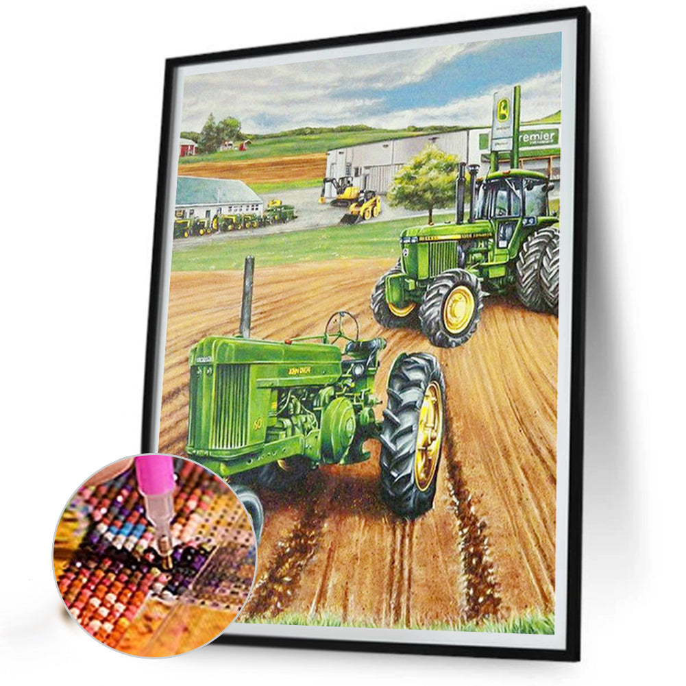 Farm Vehicle - Full Round Drill Diamond Painting 50*60CM