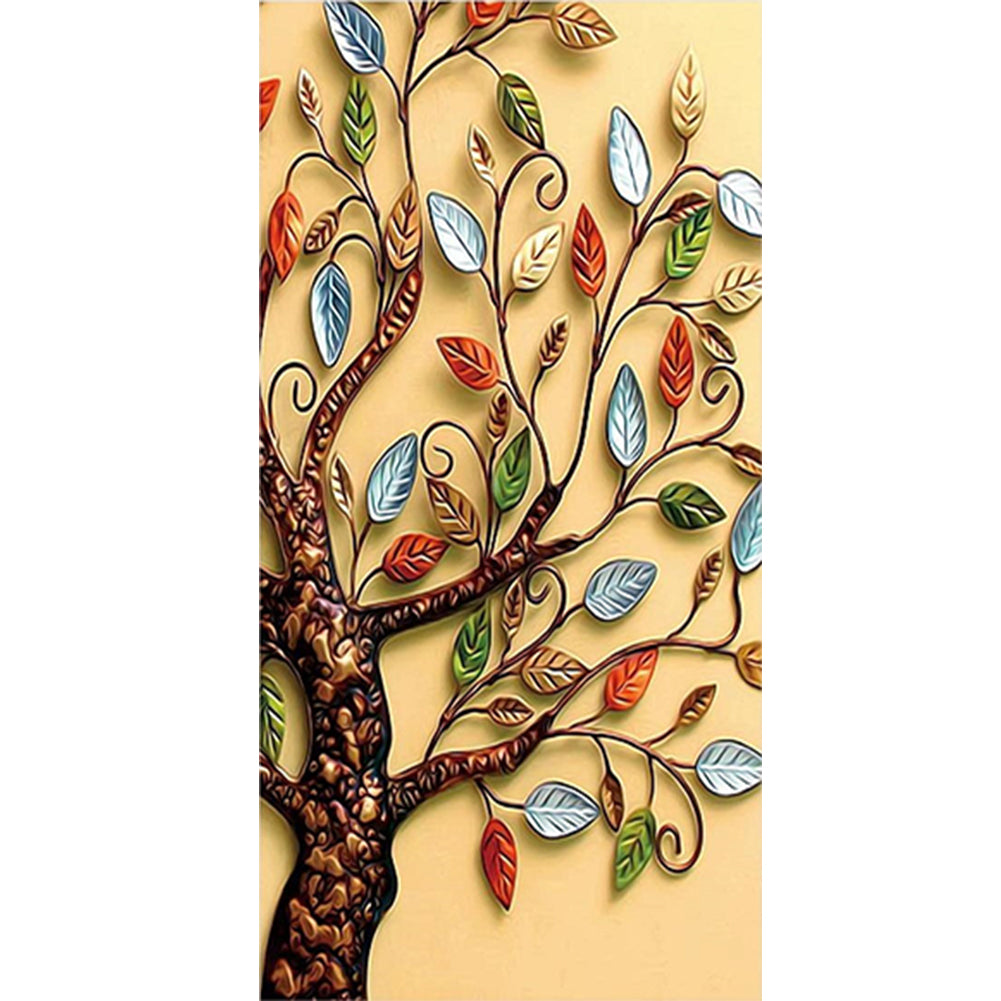 Rich Tree - Full Round Drill Diamond Painting 45*85CM