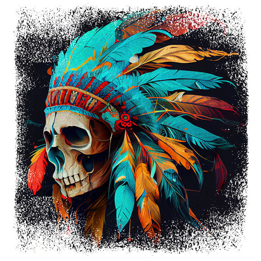 Indian Skull - Full Round Drill Diamond Painting 30*30CM