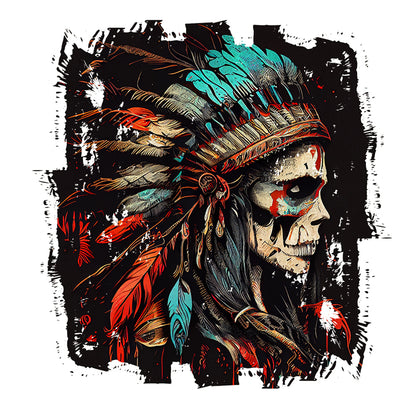 Indian Skull - Full Round Drill Diamond Painting 30*30CM