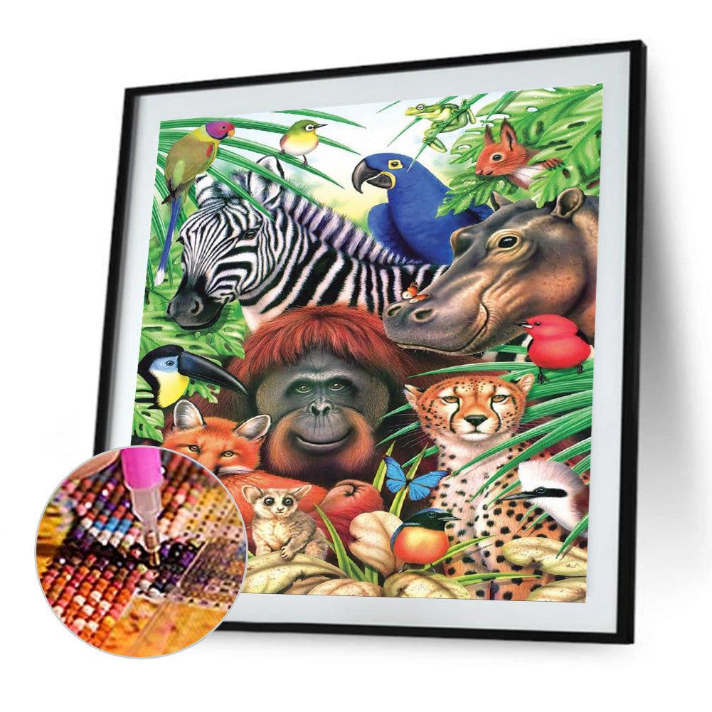 Fauna - Full Round Drill Diamond Painting 30*30CM