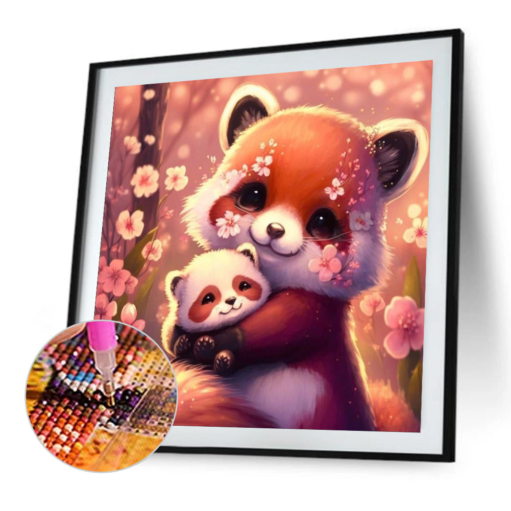 Raccoon - Full Round Drill Diamond Painting 30*30CM