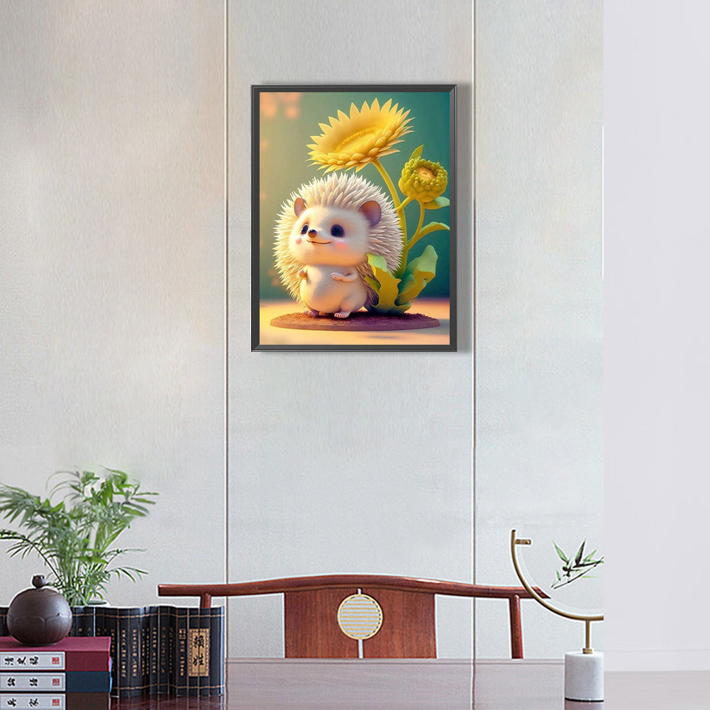 Hedgehog - Full Round Drill Diamond Painting 30*40CM