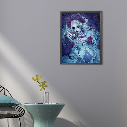 Gothic Girl - Full Round Drill Diamond Painting 40*50CM