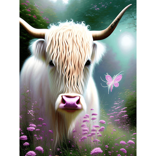 Highland Yak - Full Round Drill Diamond Painting 30*40CM