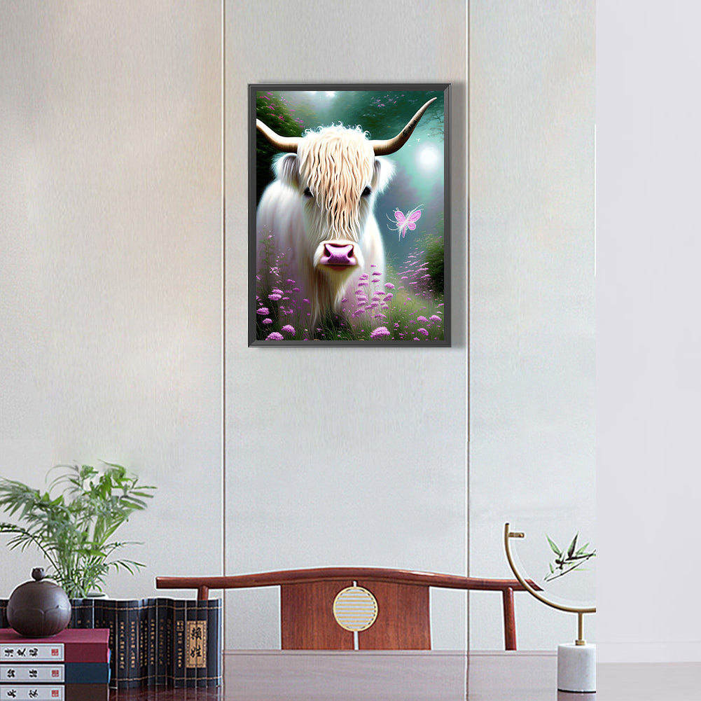 Highland Yak - Full Round Drill Diamond Painting 30*40CM