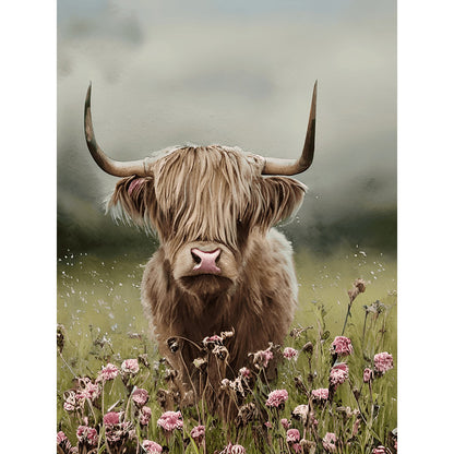 Highland Yak - Full Round Drill Diamond Painting 30*40CM