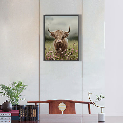 Highland Yak - Full Round Drill Diamond Painting 30*40CM