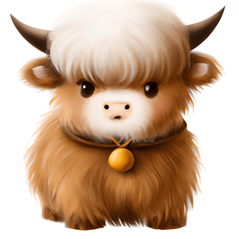 Highland Yak - Full Round Drill Diamond Painting 30*30CM