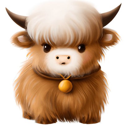 Highland Yak - Full Round Drill Diamond Painting 30*30CM